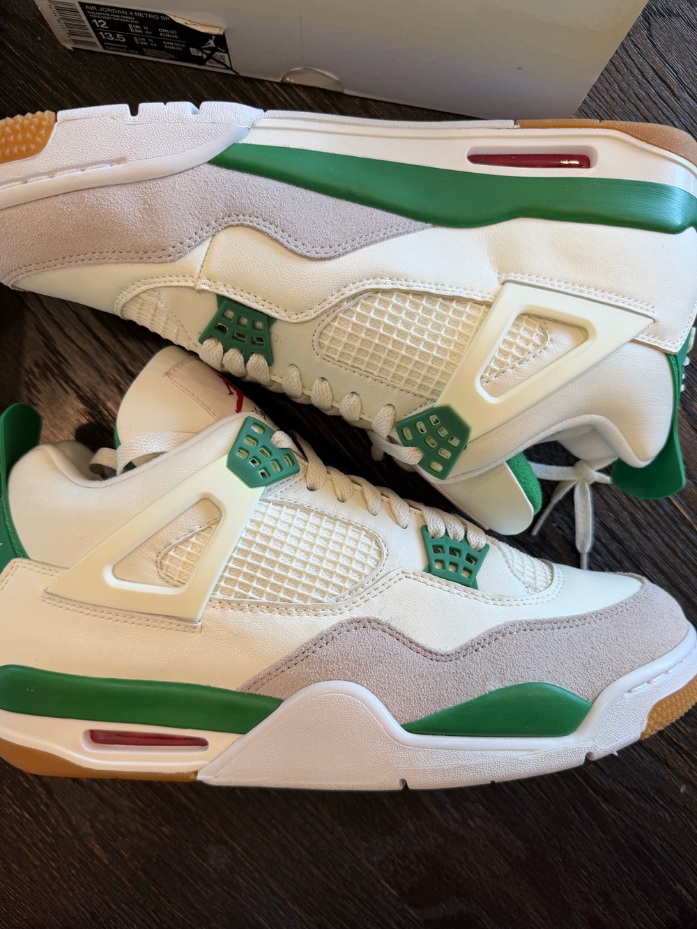 Nike Air Jordan 4 X Nike SB Mid Retro Shoes Pine Green AJ4 SB Men's sz 12